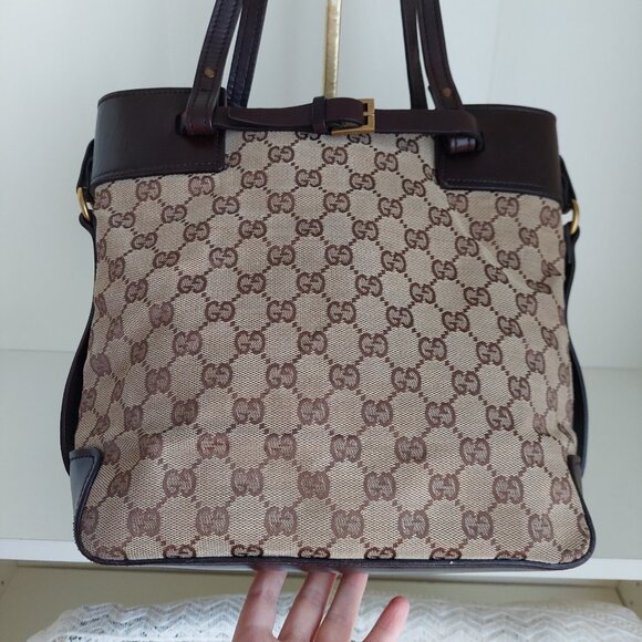 GUCCI Monogram Canvas Small Tote Bag - Picture 4 of 16